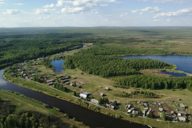 Село Токма с высоты птичьего полета
