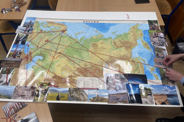 Карта путешествий участников выставки