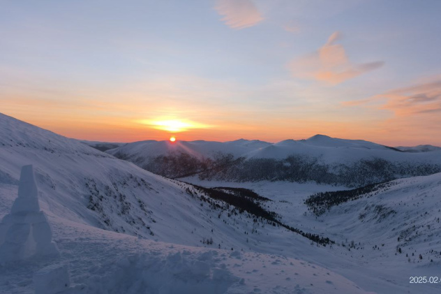 закат на Саянском перевале закат на Саянском перевале