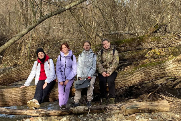 Участники акции "Чистый лес"