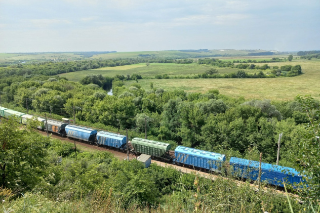 Вид на железную дорогу