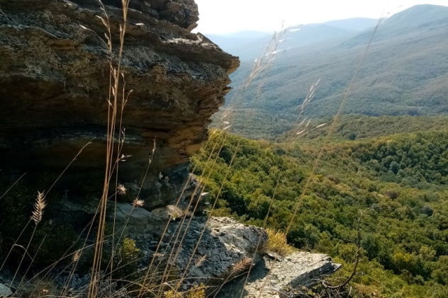 Скальное обнажение. Автор фото Ровкина Ольга, руководитель Молодежного клуба Русского географического общества на базе Северского отделения Краснодарского регионального отделения Скальное обнажение. Автор фото Ровкина Ольга, руководитель Молодежного клуба Русского географического общества на базе Северского отделения Краснодарского регионального отделения