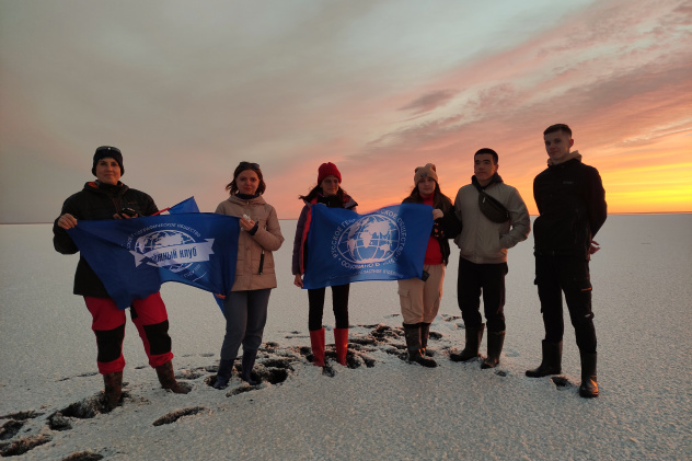 Закат на озере Эльтон Закат на озере Эльтон