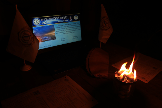 Географический диктант в партизанской землянке