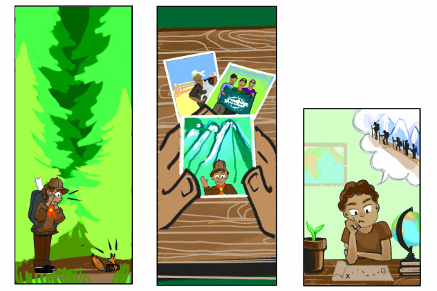 История о заветной мечте школьника старших классов В. об экспедиции.