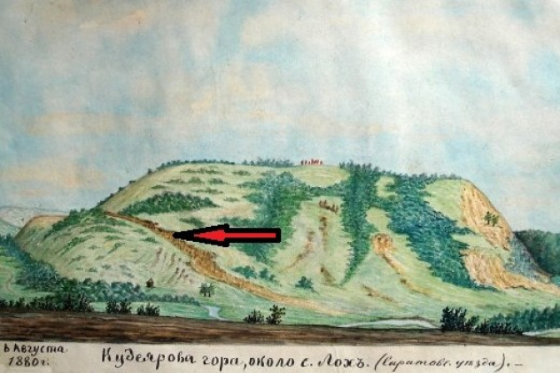 Кудеярова гора. Рисунок А.Н. Минха