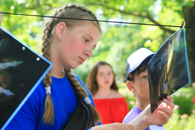 Участники профильной смены РГО "Мир открытий" в ВДЦ "Орленок"