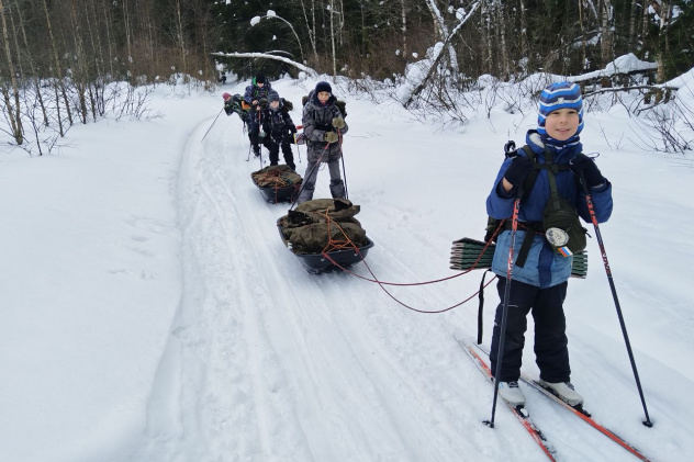 На лыжном маршруте На лыжном маршруте