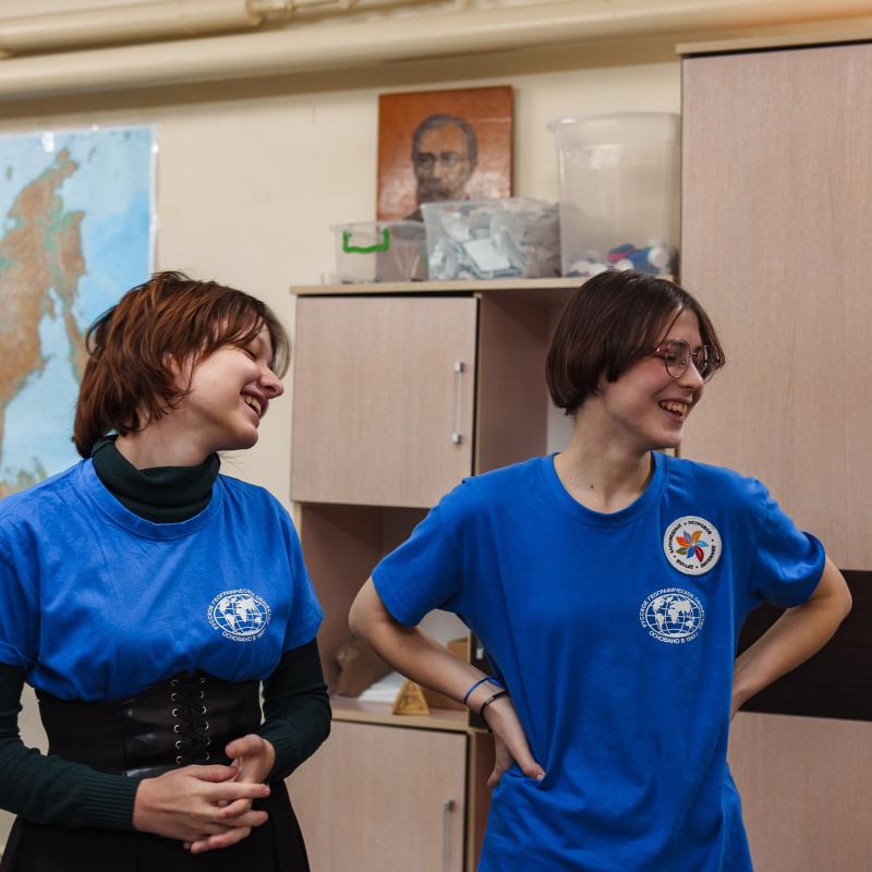 Лица юных медийщиков географической команды Лица юных медийщиков географической команды