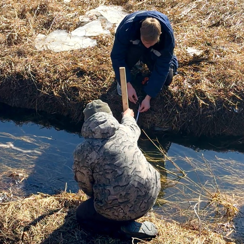 Измерение глубин в реке