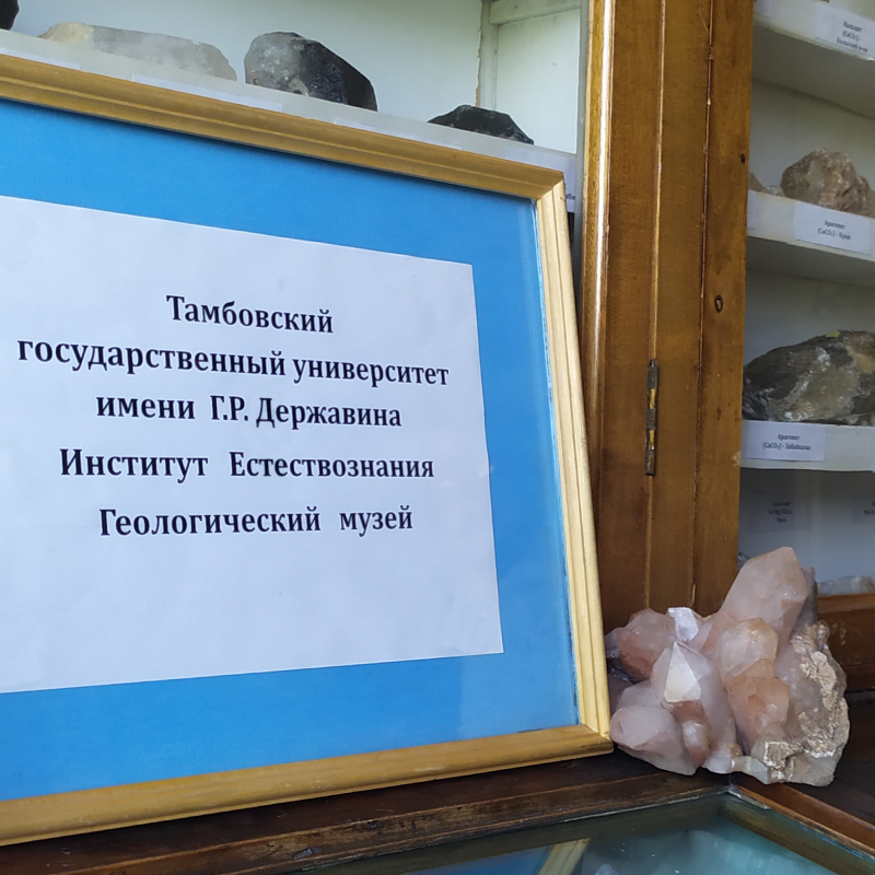 Работа по систематизации экспозиционной коллекции геологического музея