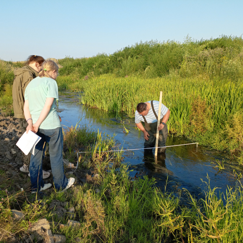 Построение профиля реки