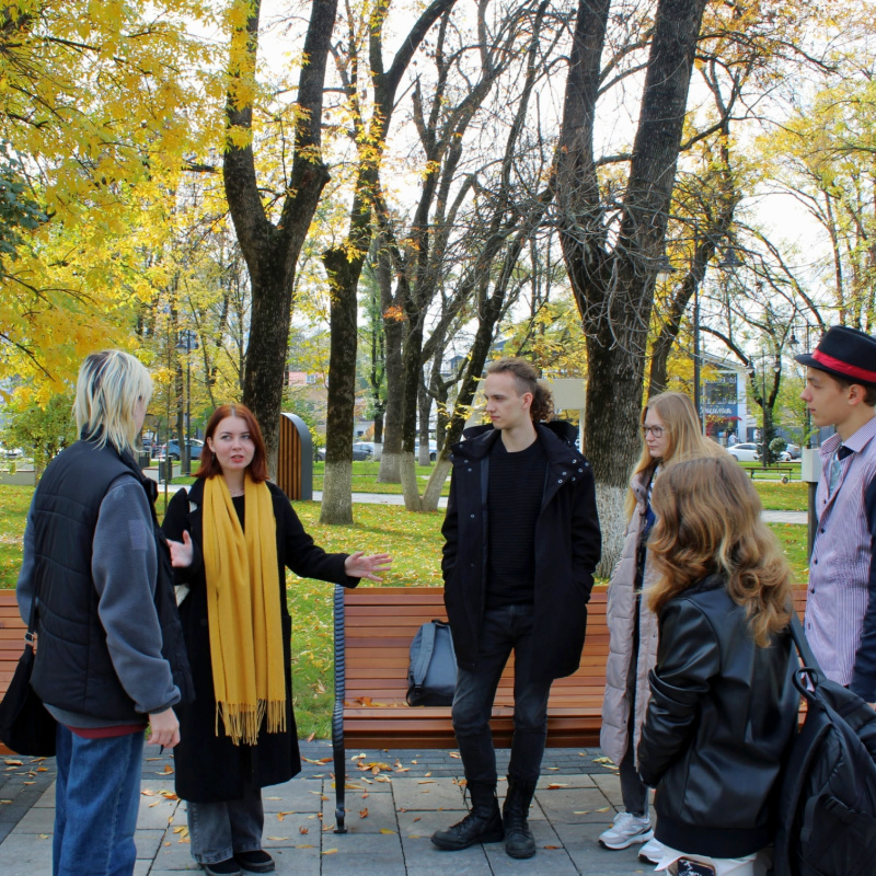 На экскурсии