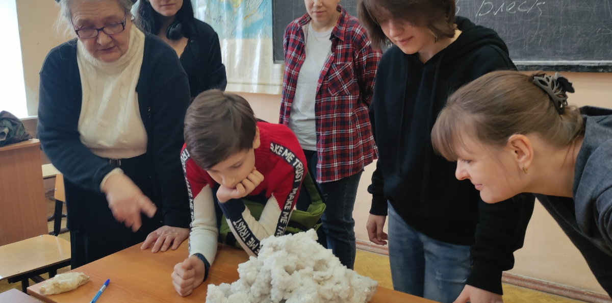 На встрече любителей минералов 