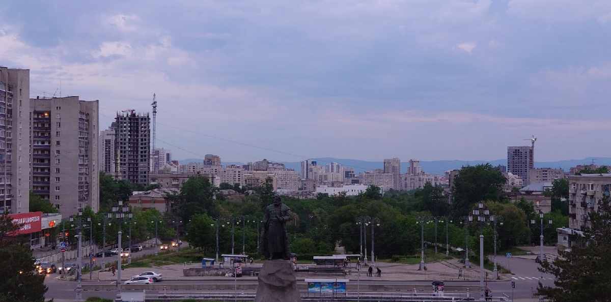 Промежуточная остановка по дороге на практику во Владивосток, Хабаровск, Хабаровский край, июнь 2022 г. 