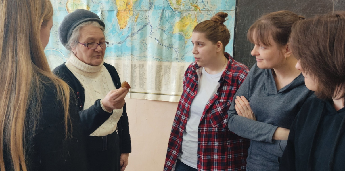 На встрече любителей минералов 