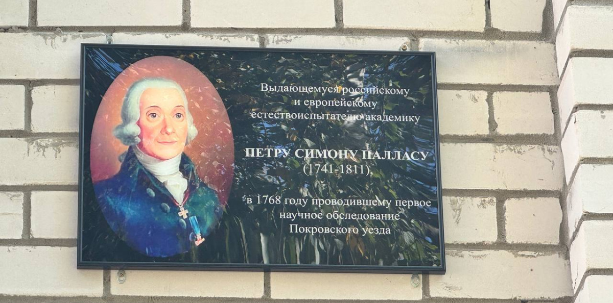 Мемориальная доска в честь Петра Симона Палласа