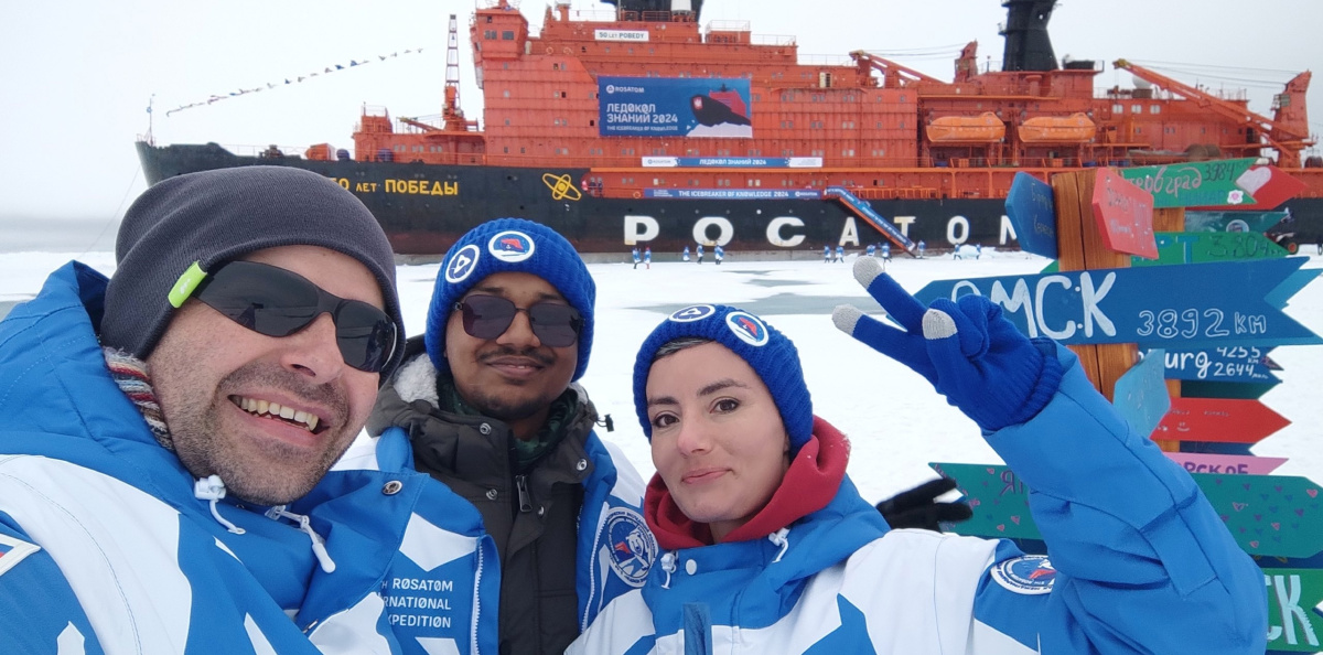 Во время экспедиции "Ледокол знаний! Во время экспедиции "Ледокол знаний!