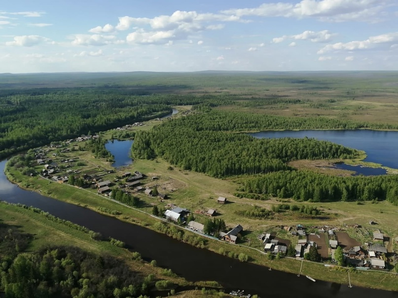 Село Токма с высоты птичьего полета
