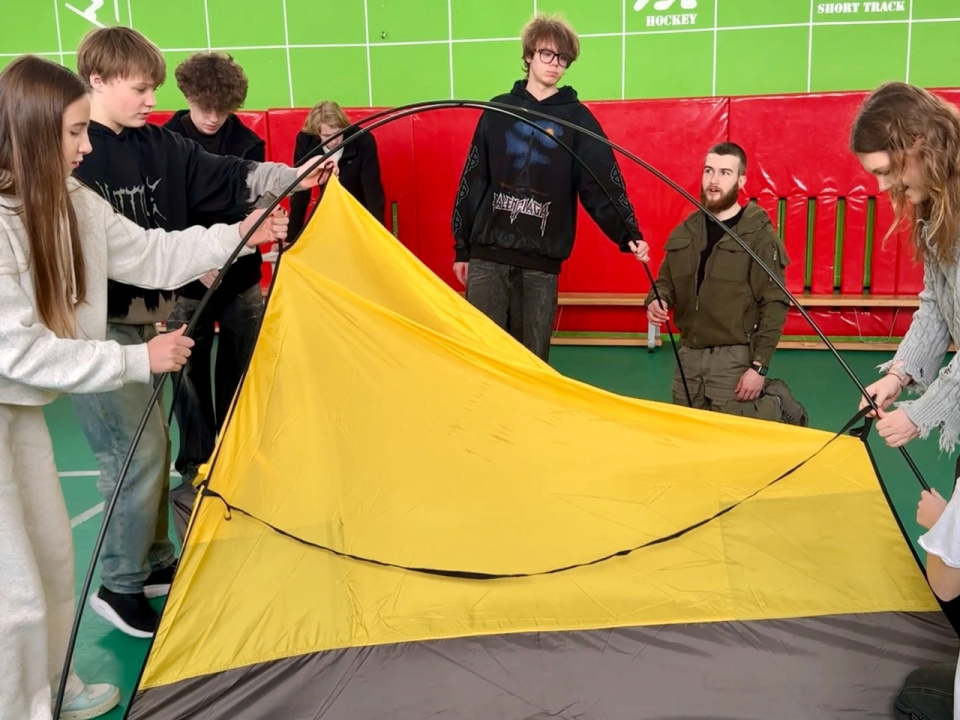 Сбор палатки