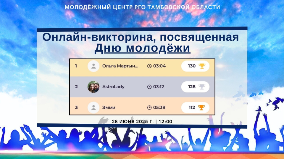Поздравляем с Днем молодежи