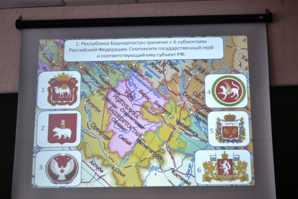 Республика Башкортостан на карте России