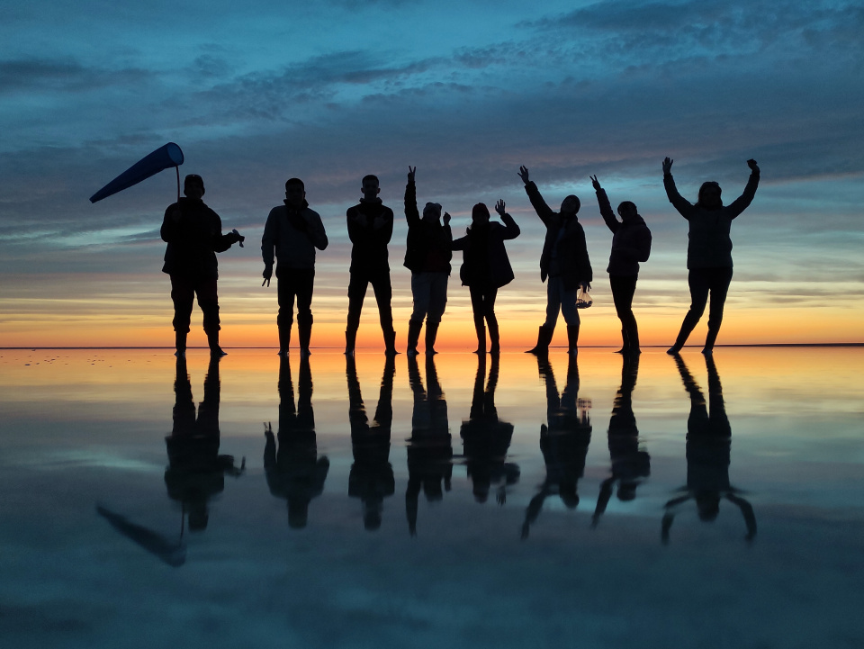 Закатный миг на озере Эльтон