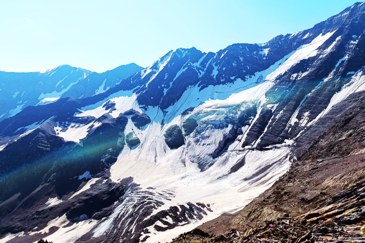 Ледник на склоне Аддалы Ледник на склоне Аддалы