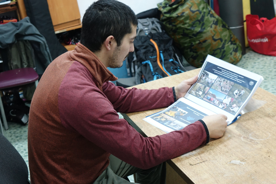 Руководитель клуба путешественников "РИФ" Данил Барашков 