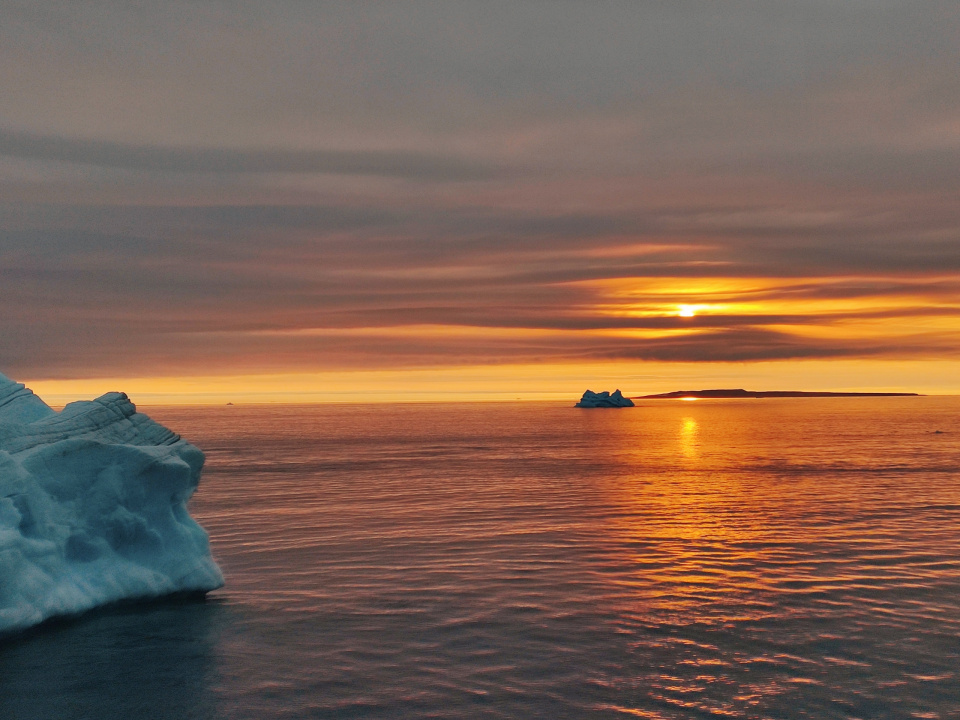 Полярный день в Арктике