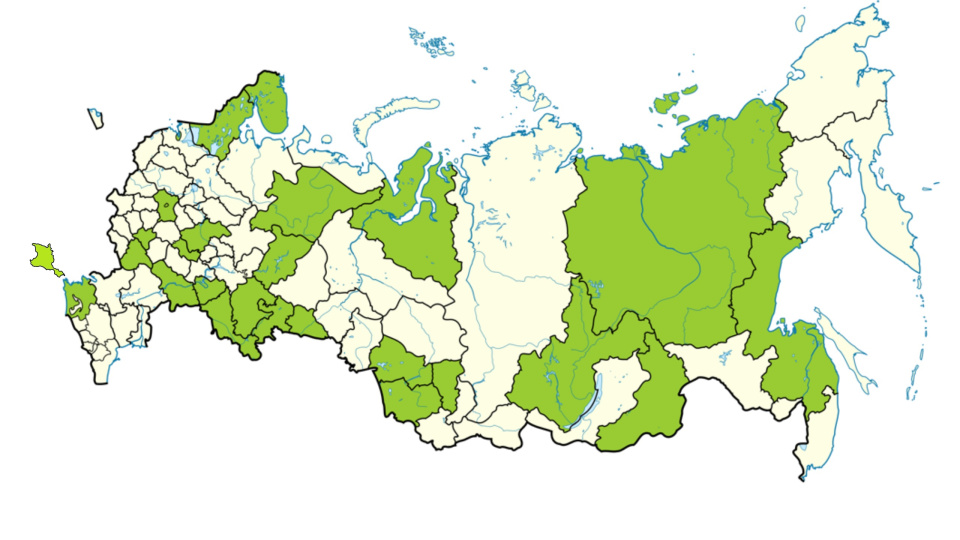 География участников конкурса "Арктика-2022"