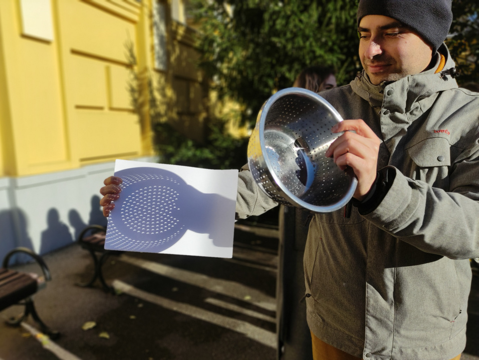 Во время наблюдений за солнечным затмением