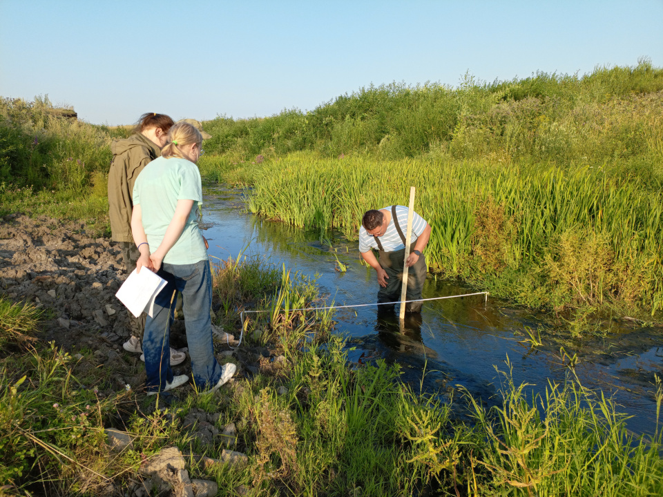 Построение профиля реки