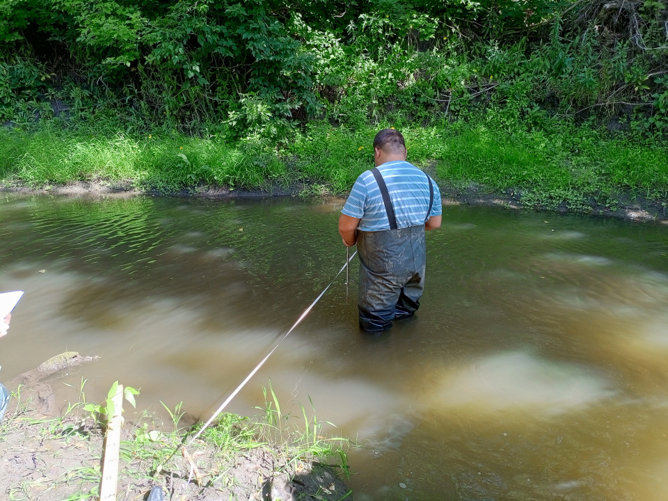 Построение профиля реки