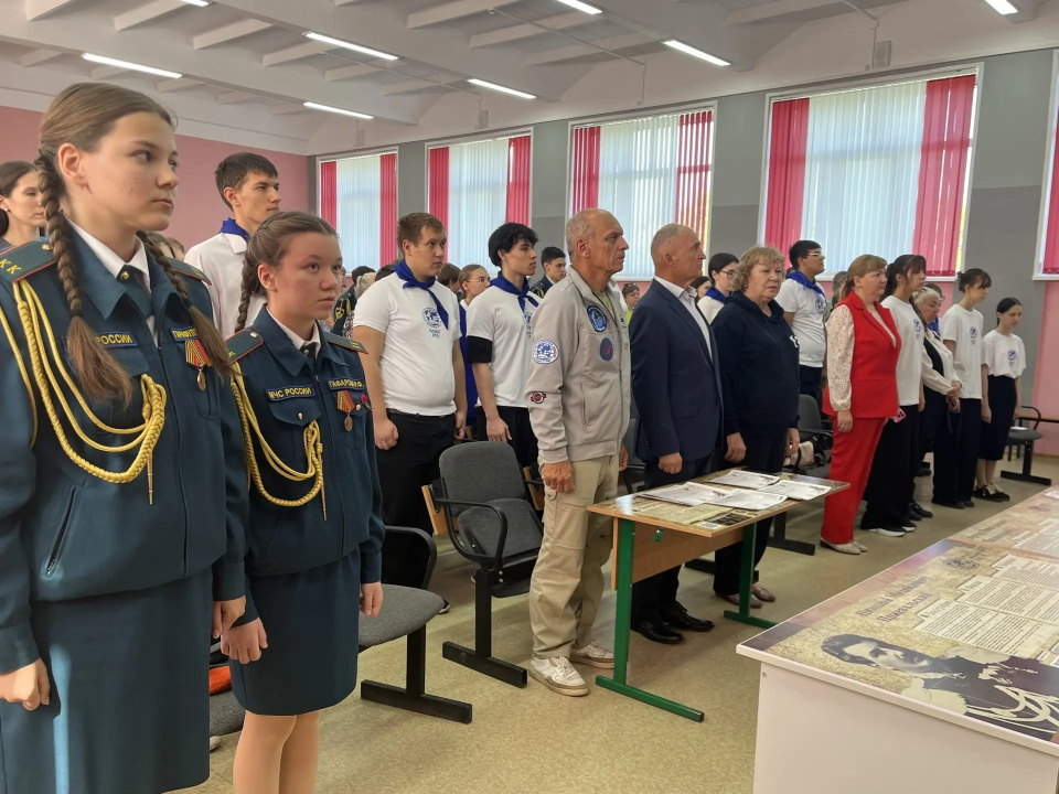 Участники патриотического фестиваля во время торжественной церемонии