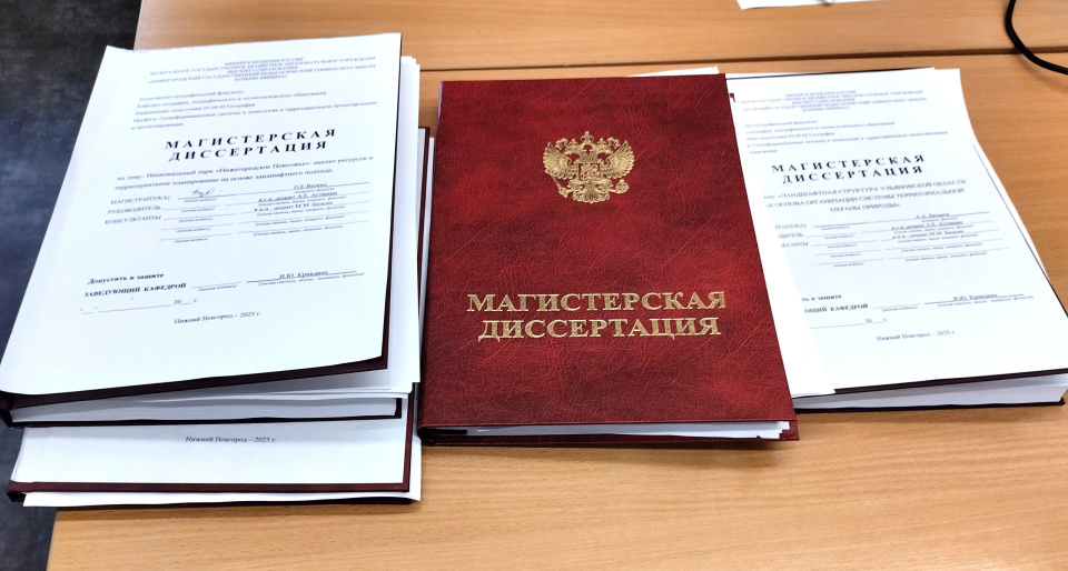 Магистерские диссертации
