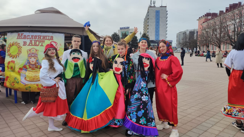 Команда МК РГО "Салют" на фестивале "Блинок", посвященном празднованию Масленицы