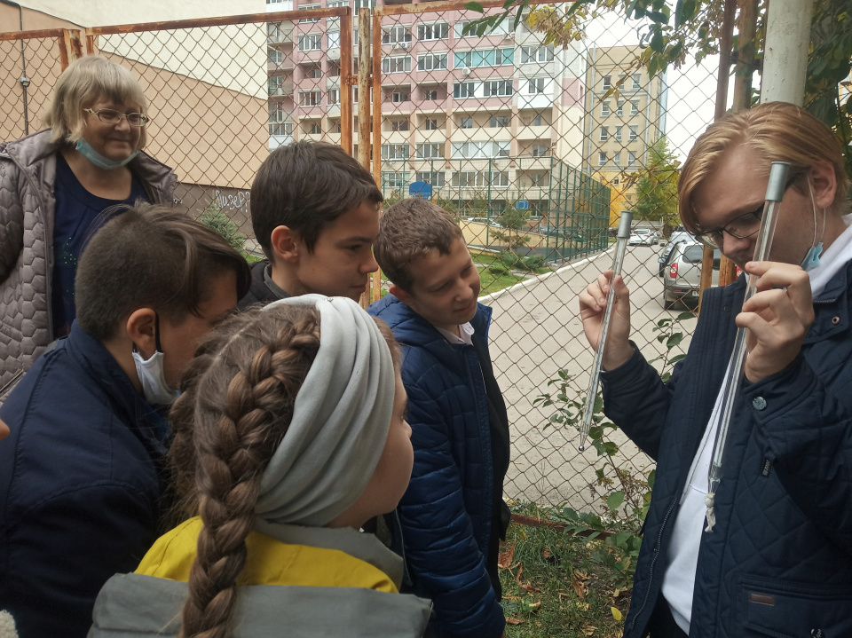 Демонстрация термометров,