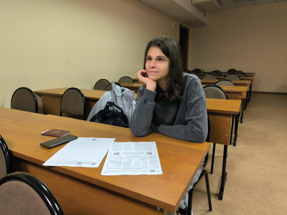 Участница диктанта Дарья Мазур