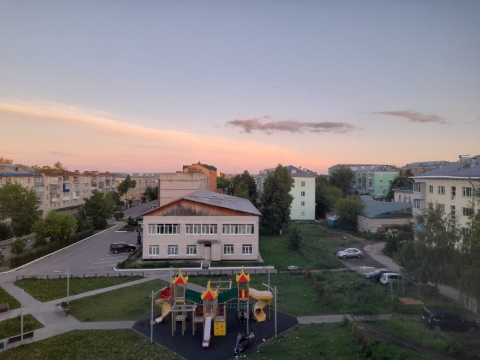 Вечерний город, Ефремов, Тульская область, июнь 2022 г.  