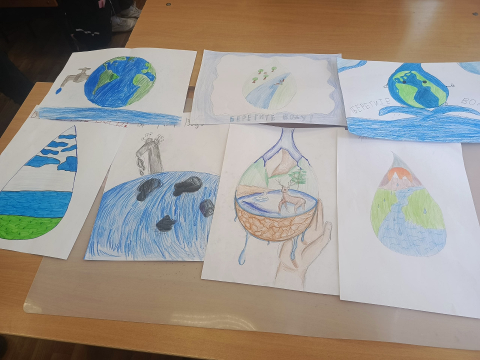 Творческие работы учащихся к Международному дню воды