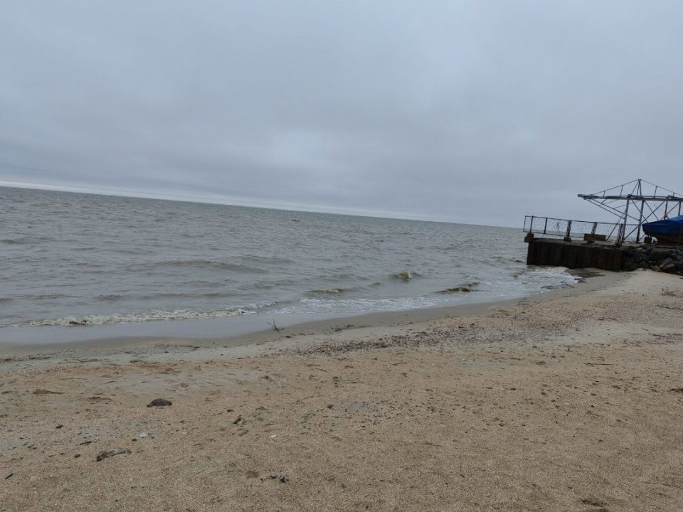 Берег Азовского моря в посёлке Седово