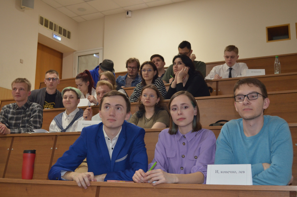 Одна из команд, представляющих МГУ