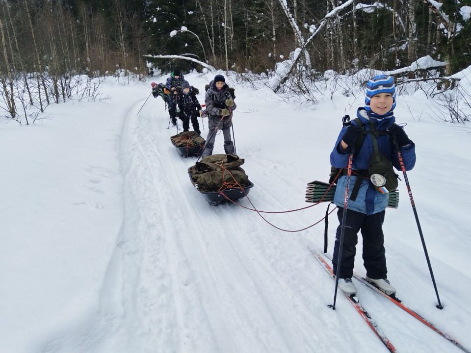 На лыжном маршруте