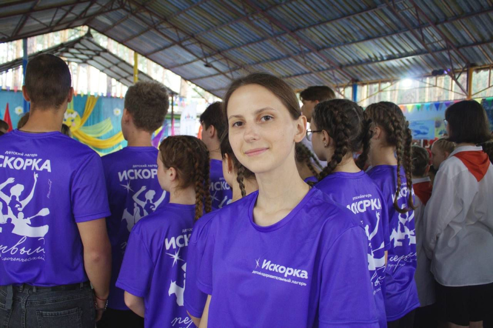 Старшая вожатая Анастасия Баева