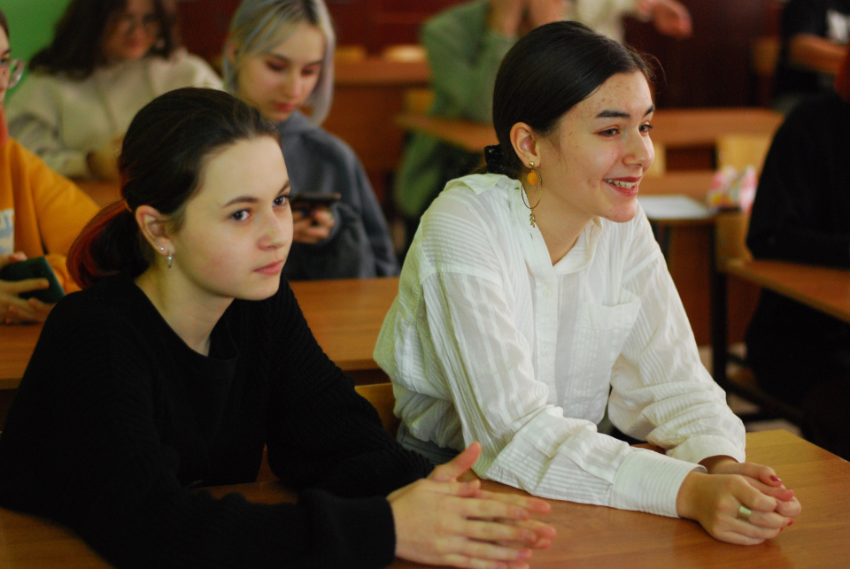 Юные слушатели экологических уроков в МБОУ "СОШ №32" г. Владимира